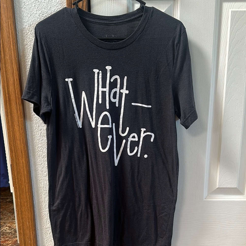 Black/Grey Whatever Graphic T-Shirt